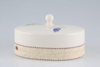 Wedgwood Sarah's Garden - Cream and Terracota Butter Dish Lid Only Cream