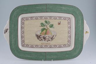 Wedgwood Sarah's Garden Platter Green - Handled 19 3/4" x 13"