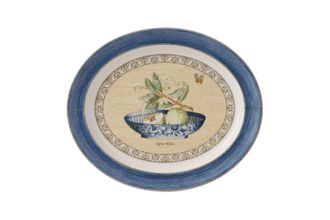 Wedgwood Sarah's Garden Oval Platter Blue 16 3/8"