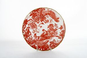 Royal Crown Derby Aves - Red - A74 Salad/Dessert Plate