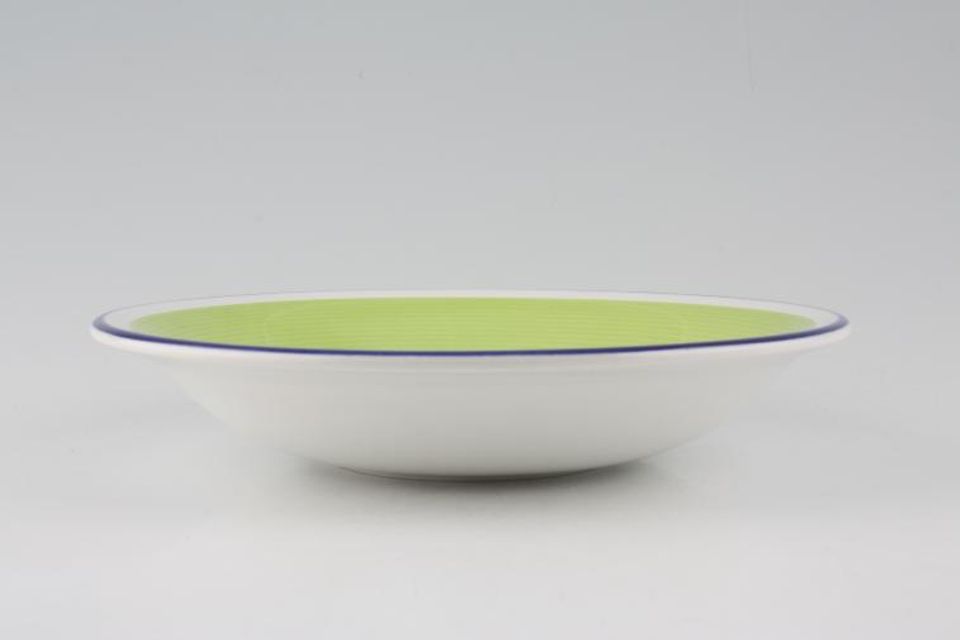 Staffordshire Avanti - Green Soup / Cereal Bowl 7 7/8"