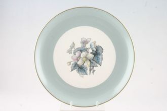 Royal Worcester Woodland - Blue Cake Plate No Gold Inner Ring 9"
