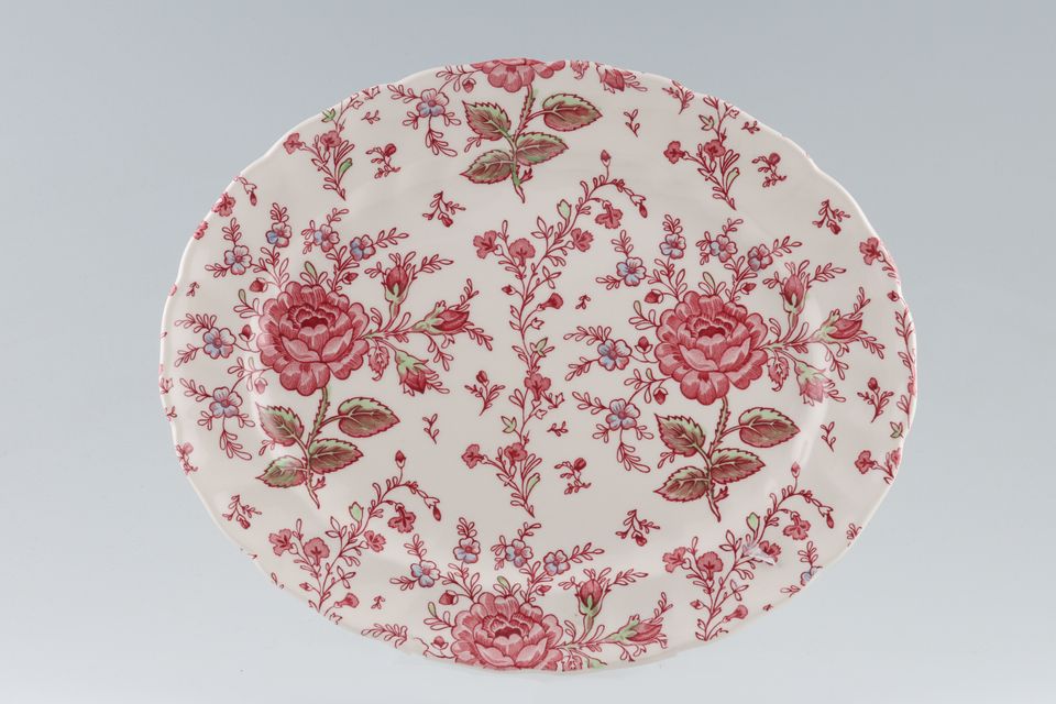 Johnson Brothers Rose Chintz - Pink Oval Platter 11 5/8"