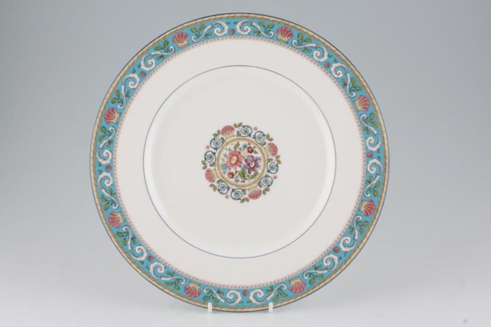Wedgwood Runnymede - Turquoise W4465 Dinner Plate 10 1/2"
