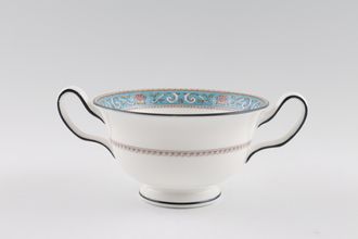 Wedgwood Runnymede - Turquoise W4465 Soup Cup 2 handles
