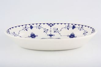 Johnson Brothers Denmark - Blue Sauce Boat Stand or Pickle Dish 8"