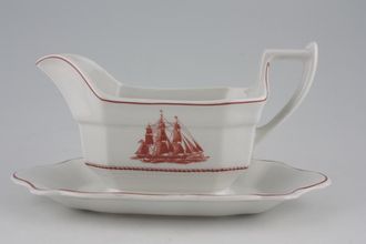 Wedgwood Flying Cloud Sauce Boat and Stand Fixed
