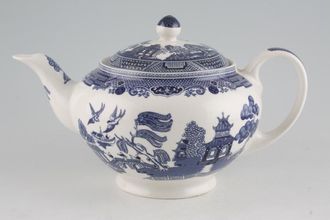 Johnson Brothers Willow - Blue Teapot Footed 2pt