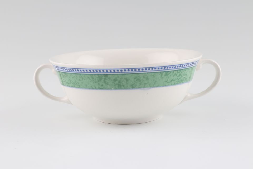Johnson Brothers Jardiniere - Green Soup Cup 2 handles
