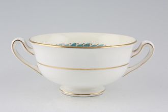Wedgwood Appledore - W3257 Soup Cup Check handle design. Gold line but no pattern on outside. 5" x 2 1/2"