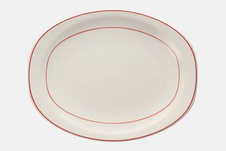 Johnson Brothers Simplicity - Rust Band Oval Platter 13 3/4"