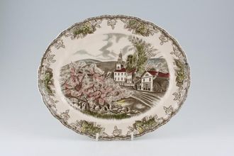 Johnson Brothers Friendly Village - The Oval Platter The Village Green 11 3/4"