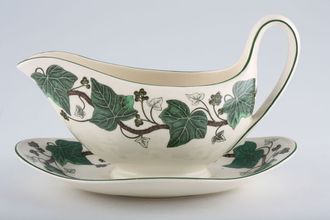 Sell Wedgwood Napoleon Ivy - Green Edge Sauce Boat and Stand Fixed
