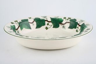 Sell Wedgwood Napoleon Ivy - Green Edge Vegetable Dish (Open) Oval - Ivy shades and bowl bases may differ 9 7/8"