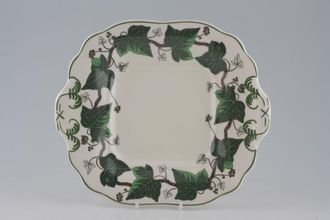 Sell Wedgwood Napoleon Ivy - Green Edge Cake Plate Square, With Green edge 10 5/8"