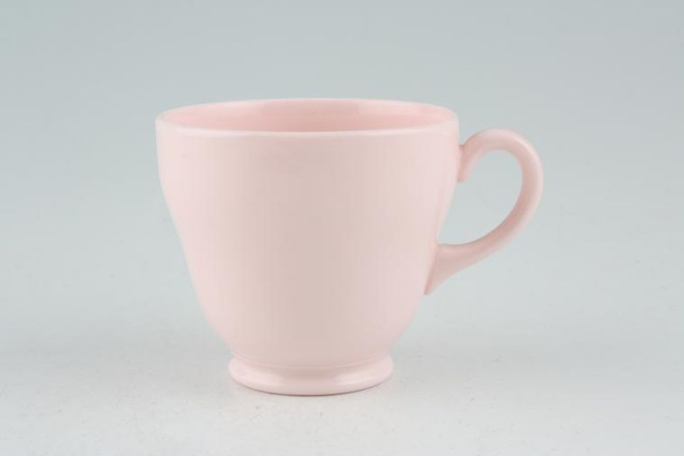 Wedgwood Alpine Pink - Plain Edge Coffee Cup Footed 2 1/2" x 2 1/4"