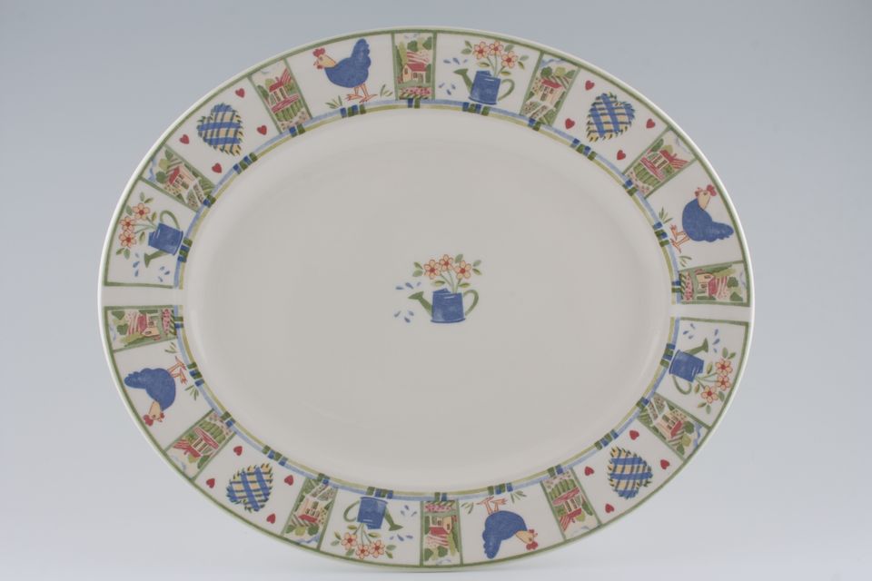 Johnson Brothers Meadow Brook Oval Platter 14"