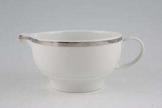 Thomas White with Rim and Silver Line Sauce Boat