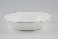 Wedgwood Silver Ermine Fruit Saucer Angled sides 5" thumb 1