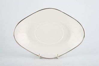 Sell Wedgwood Silver Ermine Sauce Boat Stand Diamond Shaped (Traditional shape)