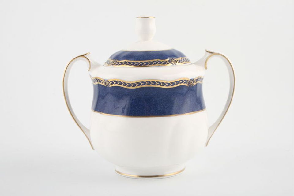 Wedgwood Crown Sapphire Sugar Bowl - Lidded (Tea)