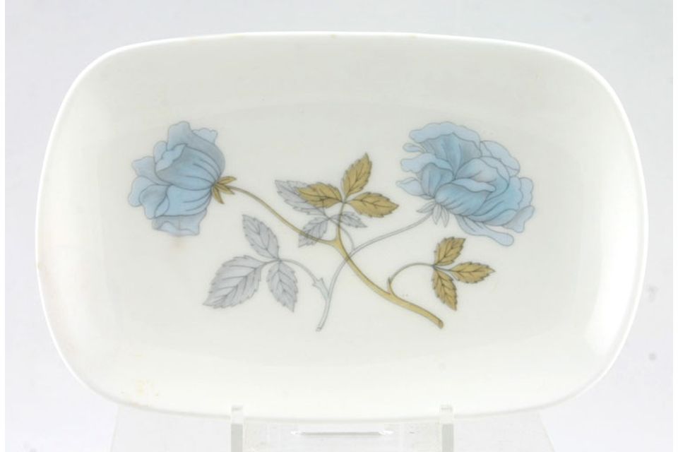 Wedgwood Ice Rose Tray (Giftware) Rectangular Trinket tray 5 1/2" x 3 5/8"