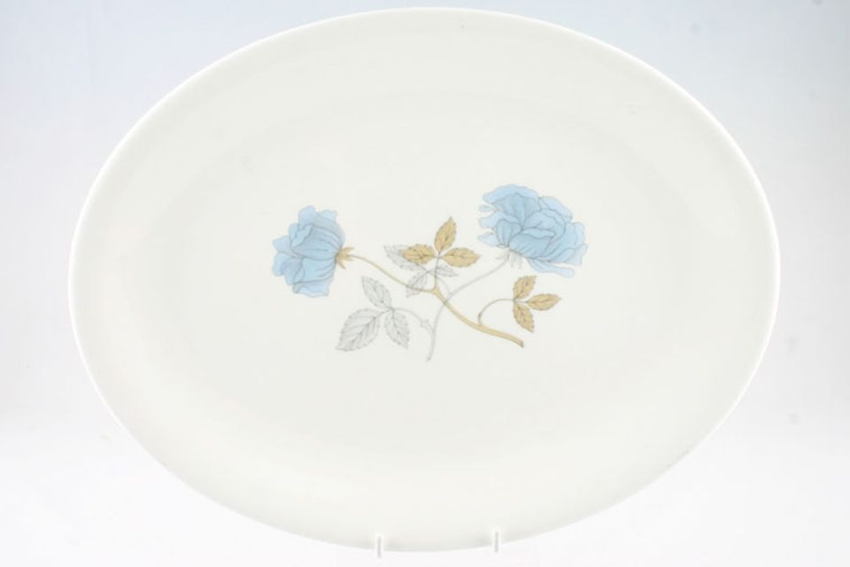 Wedgwood Ice Rose Oval Platter 13 5/8"