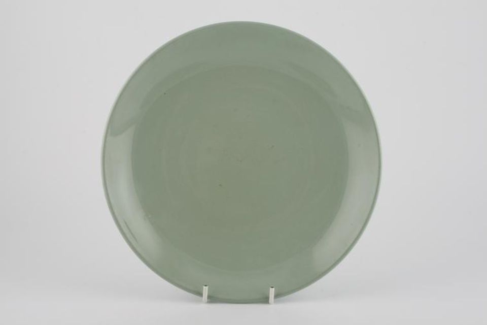 Wedgwood Celadon Green Cake Plate Round - Deep - No rim 9 1/2"