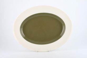 Sell Wedgwood Moss Green Oval Platter 13 3/4"