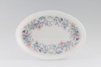 Wedgwood Angela - Fluted Edge Tray (Giftware) Dressing Table Tray oval 9 3/8" x 6 3/4"