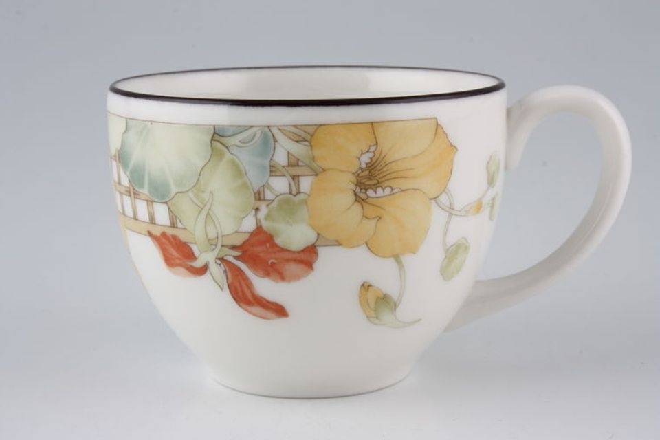 Wedgwood Trellis Flower Coffee Cup 3 1/8" x 2 3/8"