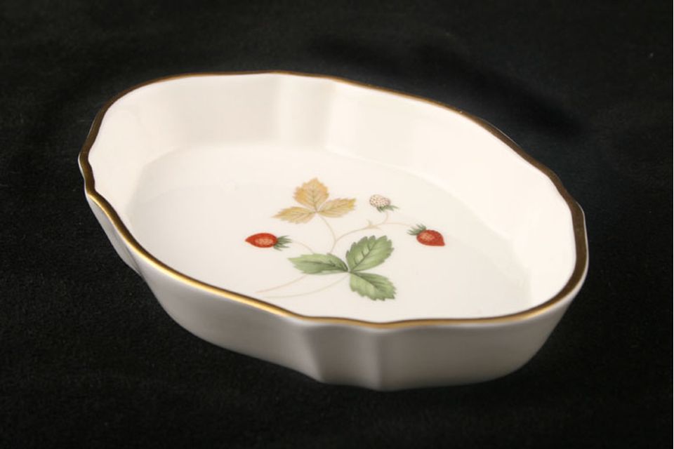 Wedgwood Wild Strawberry Tray (Giftware) Silver Tray 4 1/2"