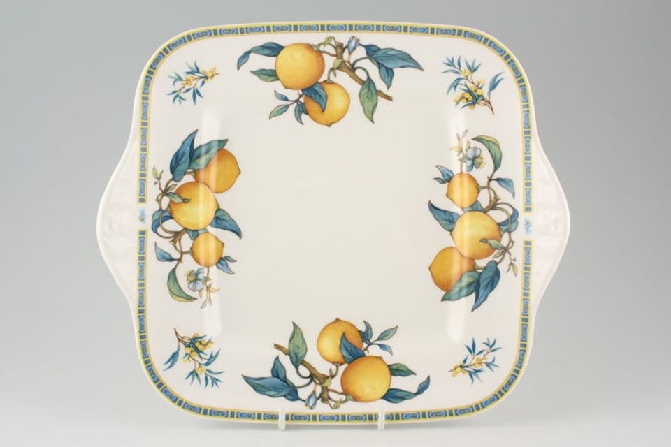 Wedgwood Citrons Cake Plate Square 10 3/4"