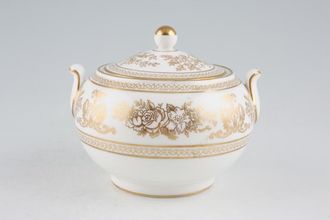 Sell Wedgwood Columbia - Gold Sugar Bowl - Lidded (Tea) 3 1/8" x 2 5/8"
