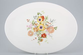 Wedgwood Summer Bouquet Oval Platter 14 1/4"
