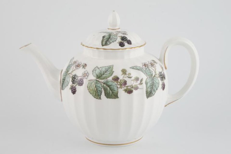 Royal Worcester Lavinia - White Teapot 2pt