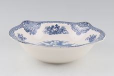 Johnson Brothers Old Britain Castles - Blue Serving Bowl square edged, Ruthin Castle 8 1/2" thumb 2