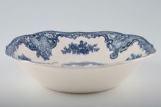 Johnson Brothers Old Britain Castles - Blue Soup / Cereal Bowl square edged, City of Exeter 7" thumb 1