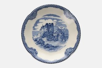 Johnson Brothers Old Britain Castles - Blue Coffee Saucer Carisbrooke Castle 4 1/2"