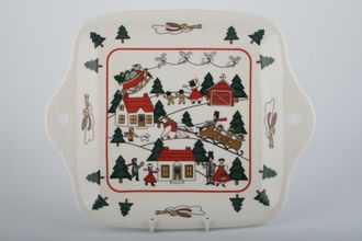 Sell Masons Christmas Village Serving Dish Square - Eared 8 1/2"