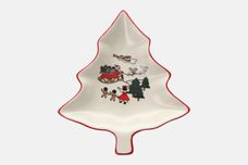 Masons Christmas Village Dish (Giftware) Christmas Tree Dish 8" thumb 1