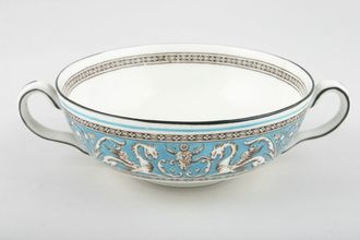 Wedgwood Florentine Turquoise Soup Cup 2 handles - Pattern Outside