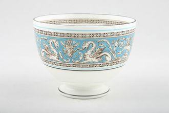 Wedgwood Florentine Turquoise Sugar Bowl - Open (Tea) Footed 4 1/4"