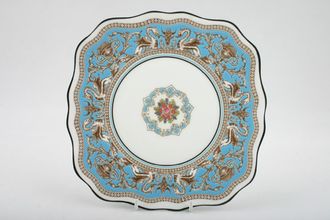 Wedgwood Florentine Turquoise Cake Plate Square 8 1/4"