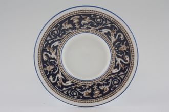 Wedgwood Florentine - Navy - W1956 Coffee Saucer 2" well.For smaller coffee can, Sunken Well 4 3/4"