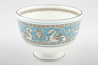 Wedgwood Florentine Turquoise Sugar Bowl - Open (Tea) Footed 4"