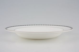 Wedgwood Aphrodite Rimmed Bowl Thin band of dot pattern 9"