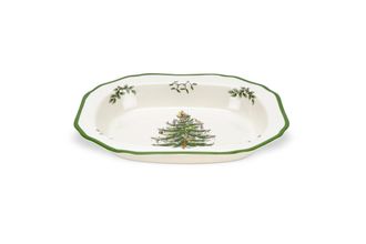 Sell Spode Christmas Tree Vegetable Dish (Open) 11 3/8"