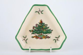 Sell Spode Christmas Tree Serving Tray triangular 5"