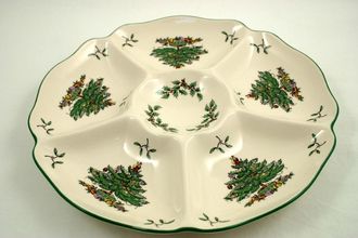 Sell Spode Christmas Tree Hor's d'oeuvres Dish round 11 1/2"
